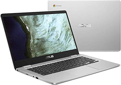 Asus C423NA Chromebook 14 Full HD FHD (1920 x 1080) Ordinateur portable (processeur Intel Dual Core Celeron N3350, 4 Go de RAM DDR4, 32 Go eMMC), Webcam, WiFi, Bluetooth, Type-C, Google Chrome OS
