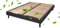 Sommier Selena 140x190 cm Noir, à Latte, 2 Personnes, Technologie Bi-Lattes avec 4 Zones de Confort, Structure Bois Massif Solide avec Pieds Inclus, Lit Ergonomique, Montage Facile