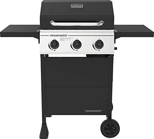 Megamaster 720-0988EA Propangasgrill, Schwarz/Silber