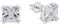 Amor Ohrstecker 925 Sterling Silber Damen Ohrschmuck, mit Zirkonia synth., 1,1 cm, Silber, Kommt in Schmuck Geschenk Box, 9154982