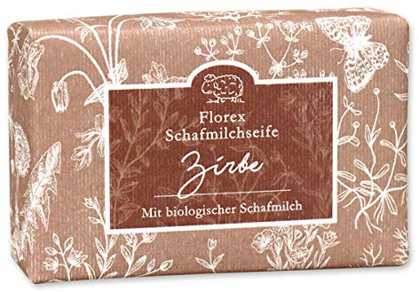 Schafmilch Seife, Zirbe, 150g, mit Verpackung Florentine