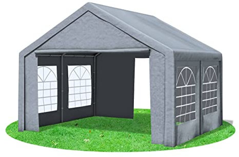 Stabilezelte 4x4m Partyzelt, Classic PRO PE GRAU