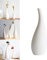 Koomuao Vases à Fleurs en Céramique Blanc Vase Décoratif Style Nordique Vase pour Fleurs Séchées pour Maison, Fête, Centre de Table de Mariage (Petit)