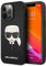 KARL LAGERFELD KLHCP13LSAKHBK Hülle für iPhone 13 Pro / 13 6,1 schwarz Saffiano Ikonik Karl`s Head