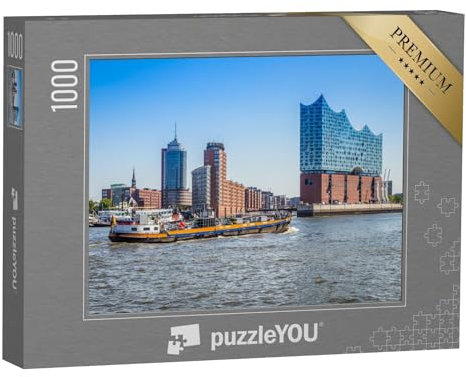 puzzleYOU: Puzzle 1000 Teile „Elfi, die Elbphilharmonie in Hamburg“ – aus der Puzzle-Kollektion Städte
