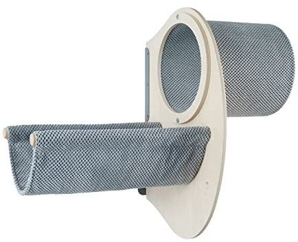 COSY AND DOZY Hängematte Katze L50 x B28 cm Katzen Hängematte und Katzentunnel - Katzenwandparkour, Katzenhängematte Betten, Decken & Möbel für Katzen