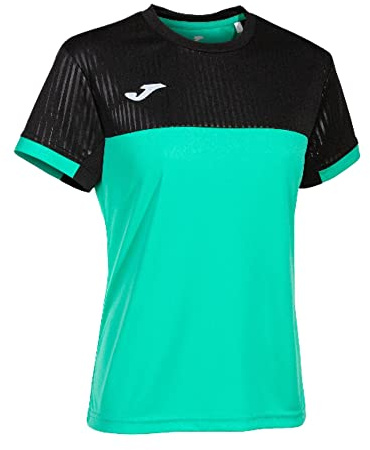 Joma Damen Kurzarm Montreal T-Shirt, Grün/Schwarz, L