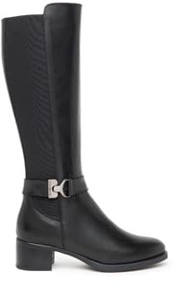 Nero Giardini I411750D Stivali Donna in Pelle E Materiale Tecnico - Nero 39 EU