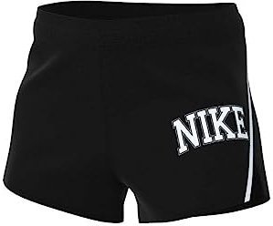 Nike Damen df swsh run Shorts, Black/White/White, L EU
