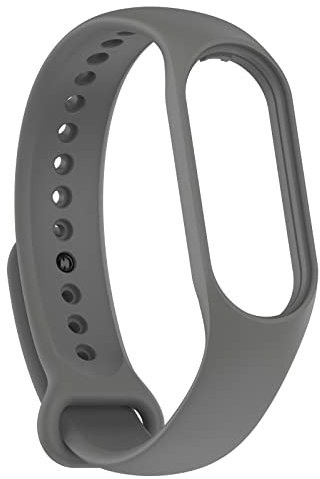 KAREN66 Armband Kompatibel mit Xiaomi Mi Band 7 Armband Silikon Wasserdicht Ersatzband für Xiaomi Smart Band 7 Fitness- & Aktivitätstracker, Damen Herren (Grau)