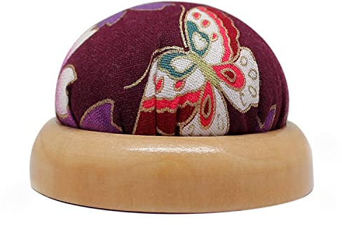 Fbshicung Pin Cushions Sewing Needle Cushion Holder Band Wearable Pincushions for Sewing (Japanese Flower 1)