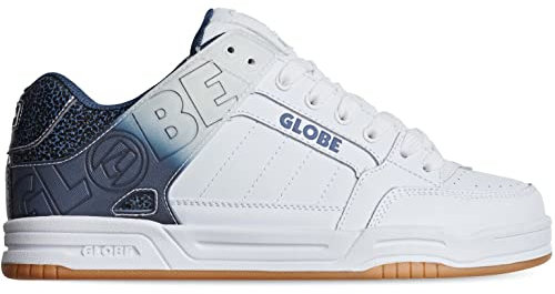 Globe Tilt Skateboard Schuhe - White/Blue Stipple - US 10.5
