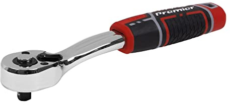 Sealey Premier Pear-Head Offset Ratchet Wrench 1/4 Sq Drive with Flip Reverse - AK8937
