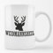 Huuraa Tasse Weidmannsheil Hirsch Jägergruß Geschenk 330ml Weiß Weidmannsheil Hirsch Präsent