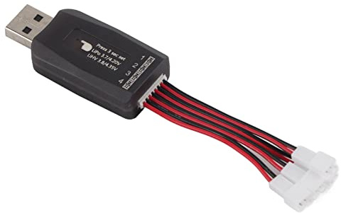 Agatige CX405 4CH USB Battery Charger, Lipo Battery Charger DC 3.7V 1S RC Charger Lipo Charger USB Lipo Charger for RC Helicopter