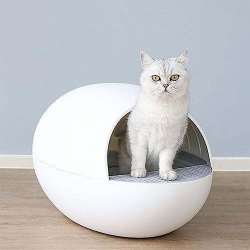 XDLYWUZIQ Selbstreinigende Katzentoilette, Automatische Katzentoilette, Katzentoilette, Elektrisch Reinigendes Katzenhaus, Katzensandschale, Robust Und Leicht Zu Reinigen