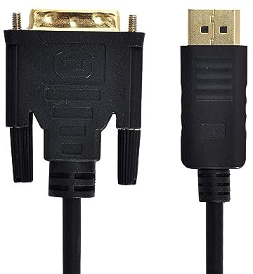 xiwai Cable de vídeo DisplayPort a DVI macho DisplayPort para monitor DVI de 1,8 m