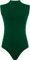 Hamishkane Ladies Polo High Neck Bodysuit Womens Plain Sleeveless Leotard Stretchy Party T-Shirt Top Bottle Green