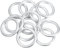 Motoforti Ölwannen-Ablassschrauben-Dichtungen, Motoröl-Quetschdichtungen, für Audi A3 2009-2013, Aluminium, Nr. N0138157, Silberton, 12 Stück