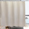 YISURE Duschvorhang Beige Kunstleinen, Badevorhang Textil Stoff Schwerlastbereich wasserdicht, Breite 200 x Höhe 240cm