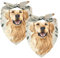 Hundehalstücher mit Golden Retriever-Aufdruck, waschbar, Dreieck-Lätzchen, Halstuch für kleine, mittelgroße und große Hunde, Katzen, Haustiere, 2 Stück