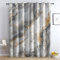 Luxus Marmor Vorhang, Grau Gold Marmor Gardinen mit Ösen 2er Set Verdunkelungsvorhang, Abstrakte Marmor Vorhänge, Wohnzimmer Schlafzimmer Kinderzimmer Blickdichte vorhänge, 137x117 cm1&-ua228