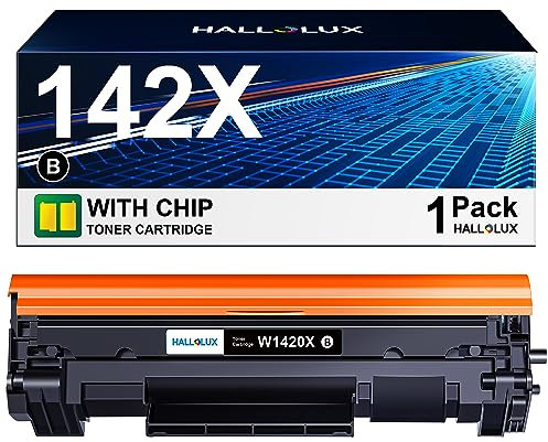 HALLOLUX 142X W1420X (2000 Seiten, Mit Chip) Kompatibel für HP 142A W1420A Toner für HP Laserjet MFP M140w Toner M110w M110 MFP M139w M139 MFP M140 (1 Schwarz)