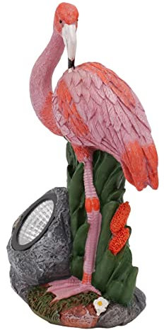MERRYHAPY 1 Pc Lumières Décoratives Parure De Flamant Rose Décoration Créative Statue Décorative Flamant Rose Pieu Flamant Solaire Déco De Jardin Rose Décor Extérieur Panneaux Solaires