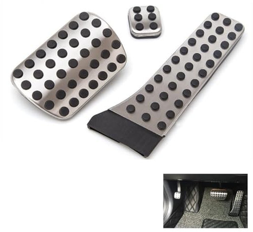 Wjelet Edelstahl Automatik Fußstütze Sport Pedale Pedalkappen kraftstoffbremse für Mercedes Benz W210 W211 W212 W203 W204 W205 W221 W222 Fußpedal Fußstütze Pedal