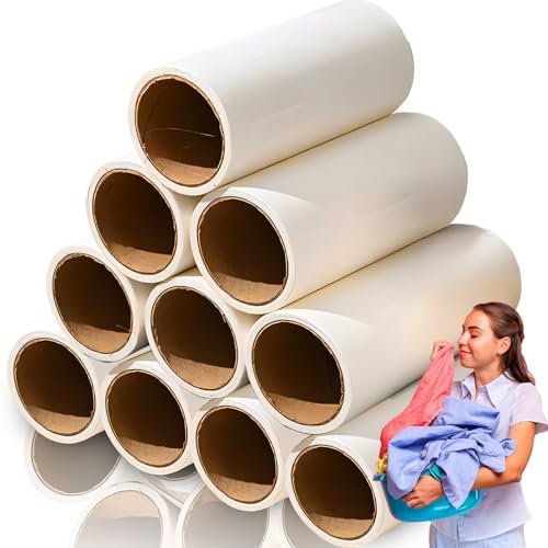Retoo Lot de 600 rouleaux de rechange pour poils d'animaux, poils de chat, poils de chien, vêtements - Extra adhésif et portable
