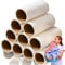 Retoo Juego de 600 rollos de pelusa, 10 x 60 hojas, rodillos de repuesto para pelo de animales, pelo de gato, pelo de perro, rodillo de pelusa, quitapelusas portátil extrapegajoso
