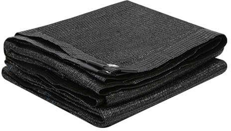 Bokcztml Pantalla de sombra de 4 x 6 metros con ojales inoxidables para patio trasero, invernadero, grado comercial