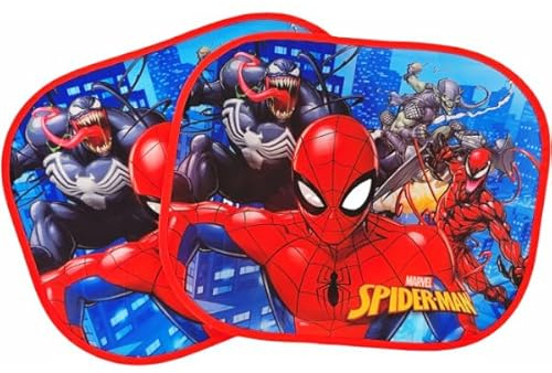 Paire de rideaux latéraux pare-soleil de voiture pour enfants - SPIDERMAN