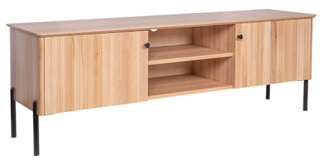 Erst-Holz Lowboard Medienschrank Holzschrank 158x41x54 mit 2 Türen Kernbuche massiv 90.51-13-158