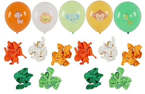 Tier-Luftballons, Party-Luftballons, farbige Luftballons, 100 Stück, 12-Zoll-Luftballons aus Naturlatex, Großpackung für Kindergeburtstagsparty-Dekorationen,
