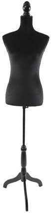 Relaxdays Schneiderpuppe, weiblich, Größe 36/38, höhenverstellbar 130–167 cm, Samt, Holzständer, Nähpuppe, Farbwahl | höhenverstellbar 130–167 cm, Samt, Holzständer, Nähpuppe