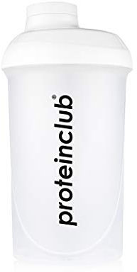 proteinclub Eiweiß Protein Shaker (500ml) | Fitness Mixer | BPA frei | Sieb-Einsatz für cremige Shakes ohne Klumpen | Auslaufsicher | Spülmaschinen-, Mikrowellen- & Gefrierschrank geeignet