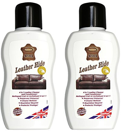 Triplewax 4in1 Leather Hide - 4in1 Leather Cleaner and Conditioner Cream 500ml (Set of 2)