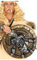 Wikinger-Schwert mit Schild 2-teilig Gold-Silber - Grau, Silber
