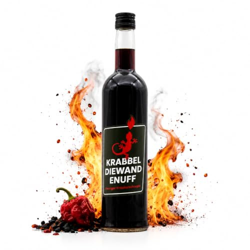 Krabbeldiewandenuff Schnaps | scharfe Kräuter-Spirituose | 50% vol. & 0,7 L | original Geschmack seit 1951 & scharfer Schnaps mit Kult-Status | Krabbler Kräuterschnaps von Deheck | KRABELDIWANDENUFF
