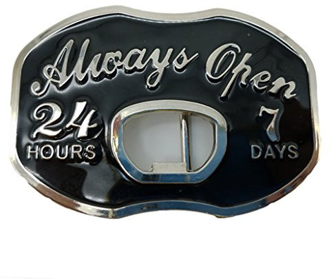 YONE Xwest HOURS DAYS Open Beer Bottle Opener Belt Buckle
