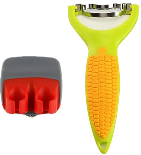 KeepingcooX® 2 Piece Palm Style Peeler, Hand Vegetable Peeler, Finger Grips Comfortable to Peel Potato & Carrot & Cucumber, 18/10 Stainless Steel (Random Color)
