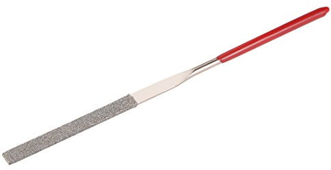 sourcingmap Lima de aguja plana de diamante de 3 mm x 140 mm, grano 150 para metal y piedra de vidrio