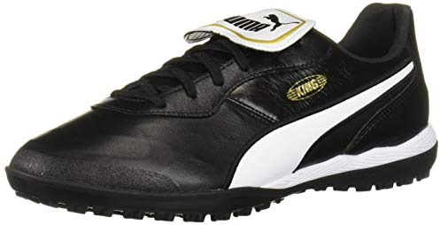 PUMA Herren King Top Turf Training Soccer Shoes Sneaker, Schwarz/Weiß, 42 EU
