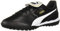 PUMA Men's King Top Turf Training Soccer Shoes Sneaker, Black/White, 8 UK