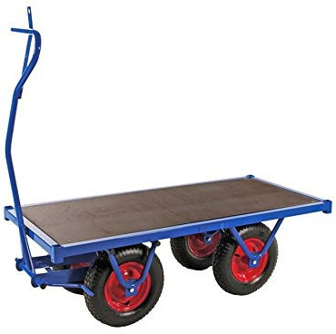Schwerlastwagen - Handwagen - Transportwagen in 4 verschiedenen Größen - Belastung: 1500 kg Industriequalität (200 x 100 x 46 cm)