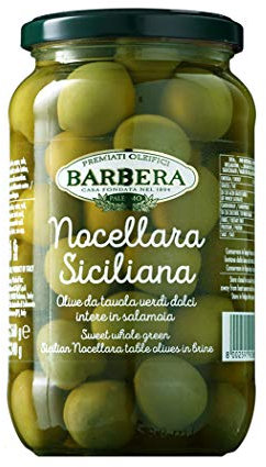Olive Nocellara Siciliana intere in salamoia 560gr