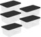 Wham 45 Liter Storage Clear Heavy Duty Plastic Storage Box Boxes With Lids Home Office Stackable Nestable, Set of 5 Large Storage Boxes With Lids 60 x 40 x 25 cm - LIDS ARE CLEAR