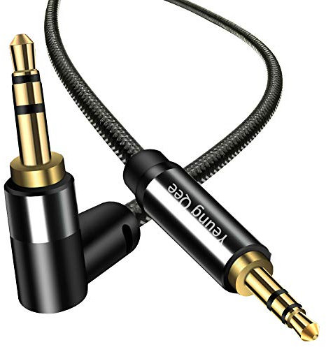 Yeung Qee 3.5mm Aux Cable 5m, 3.5mm Male to Male Stereo Audio Cable Audio Auxiliary Cord for Headphones, Car, Laptops,Android Smart Phones& More (5M/15FT)