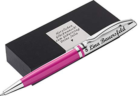 Pelikan Kugelschreiber mit Gravur als Geschenk & Gravur moderne Geschenkverpackung Kugelschreiber Jazz Classic Beere PS17 - mit AMAZON KONFIGURATOR direkt online gestalten !